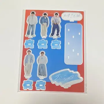 M!LK 블루 샤워 프리미엄 전원 집합 아크릴 스탠드