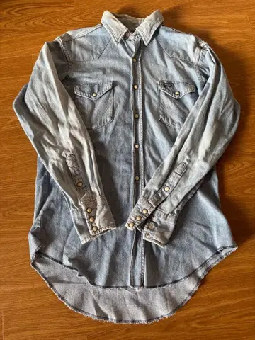 랭글러 데님 셔츠 빈티지
