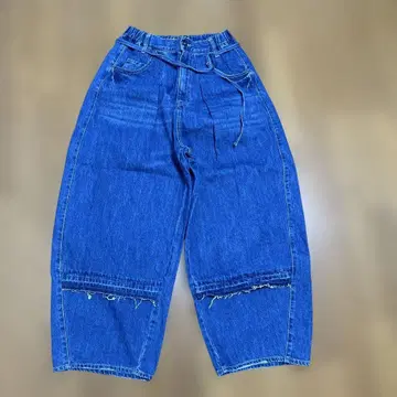 리메이크 배럴 데님 인디고 L 중고