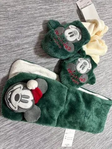 미키마우스 장갑 머플러 생일