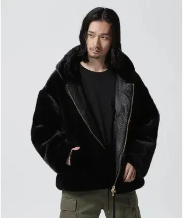 FRIENDS 인조 모피 점퍼