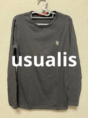 우자리우스 usualis 남성용 긴팔 셔츠 롱티 블랙