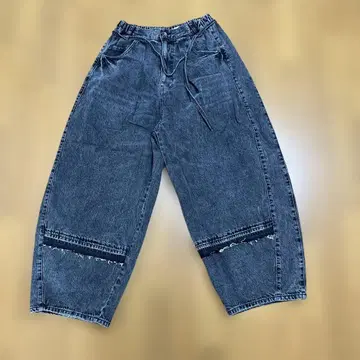 리메이크 데님 배럴 차콜 L 중고