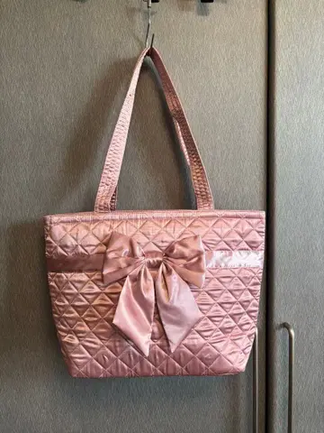 NaRaYa 나래야 핑크 토트백 리본 포함