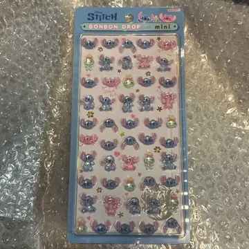 디즈니 스티치 모자 꽁지 드롭 씰 미니