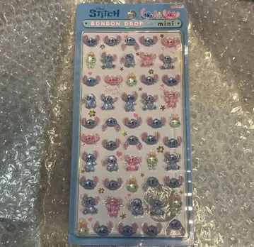 디즈니 스티치 모자 꽁지 드롭 씰 미니