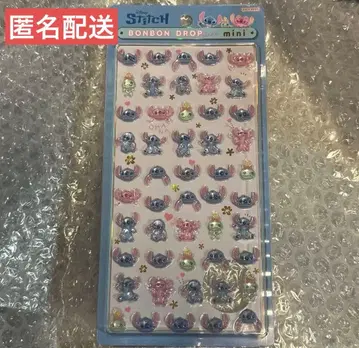 디즈니 스티치 모자 꽁지 드롭 씰 미니