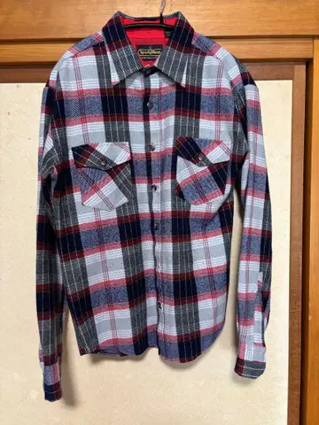 70s 빈티지 Sears PERMA-PREST 체크 셔츠 L 레어