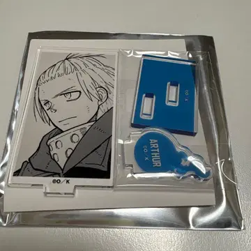 불꽃 소방대 원작 시계 부품 포함 아크릴 스탠드 아서