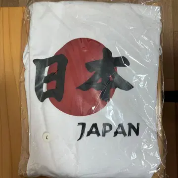 화이트 후드티 일본 국기 디자인