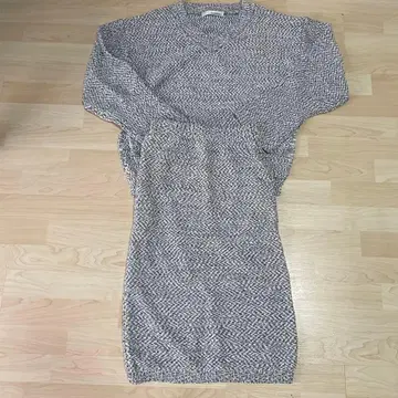 미사용품 mysty woman V넥 니트 셋업 트위드 니트