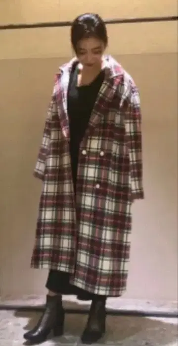 FRAY I.D 프레이아이디 타탄 체크 울 코트 즉시 완판 아이템!!