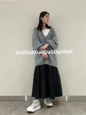 [ 새상품급 ] emmi atelier 푸들 니트 가디건 그레이