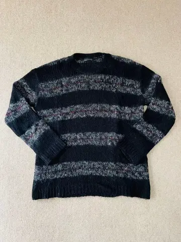 라드 뮤지션 모헤어 보더 니트