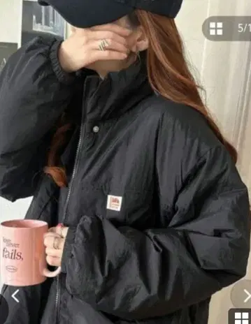 새상품급 Java 자바 충전솜 블루종 코트 나일론 자켓 XL 블랙