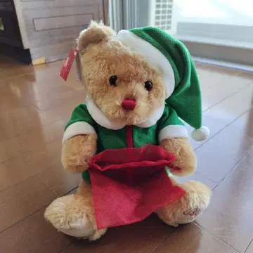 GODIVA 산타 의상 곰 봉제 인형