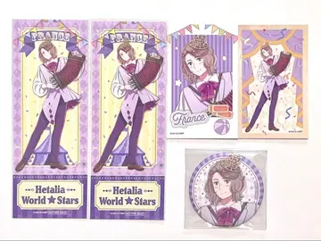 헤타리아 프랑스 서커스 티켓 캔뱃지 미니 포토 카드