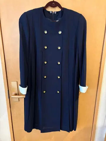 미스아시 다 네이비 더블 브레스트 원피스 수트