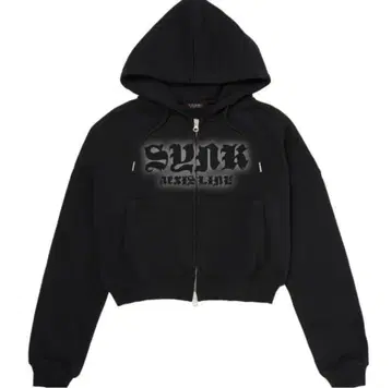 aespa SYNK aeXIS LINE 집업 후드티 (블랙