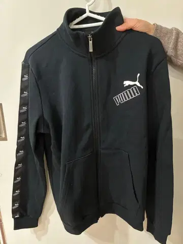 PUMA 풀 지퍼 자켓 블랙 M