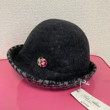 Lake Alster 니트 자카드 하운드투스 체크 햇