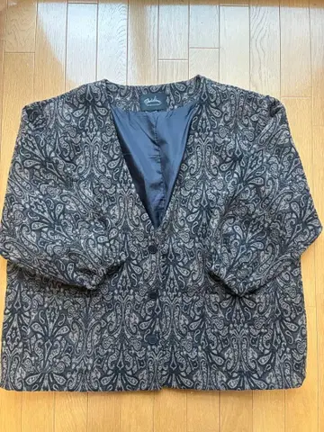 메리디온 페이즐리 무늬 긴팔 티셔츠