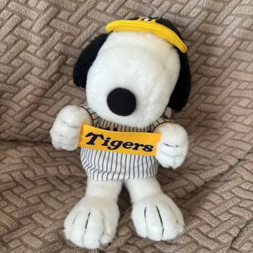 [미사용 새상품] 스누피 한신 타이거즈 마스코트 키링