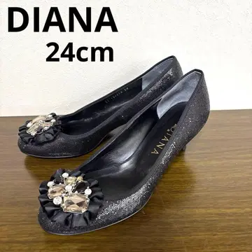 DIANA 다이애나 24cm 비쥬 펌프스 블랙 결혼식 파티