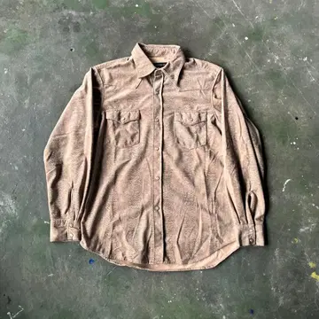 OUT OF CURIOSITY 웨스턴 셔츠 레오파드