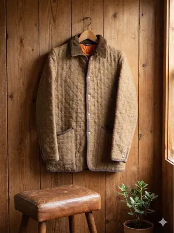 고품질 Paul Smith 별주 매킨토시 울 퀼팅 자켓 M