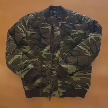 Brixton 카모플라쥬 퀼팅 자켓 S