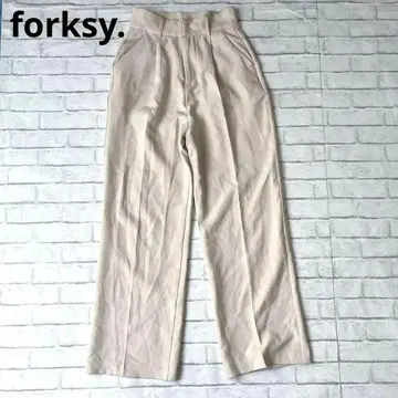 nm36 포크시 스트레이트 팬츠 센터 프레스 롱 레그 효과