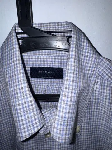 GERANI 체크 무늬 긴팔 셔츠