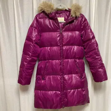 Pensee 후드 부착 퍼플 다운 자켓