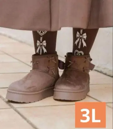 아오키 미사코 시마무라 콜라보 빅 사이즈 어그 부츠 카멜 3L