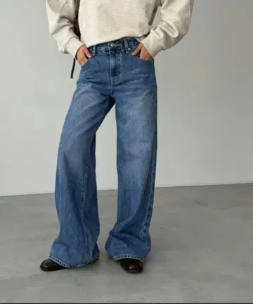 CANAL JEAN El mar 로우웨스트 데님 팬츠 S 사이즈