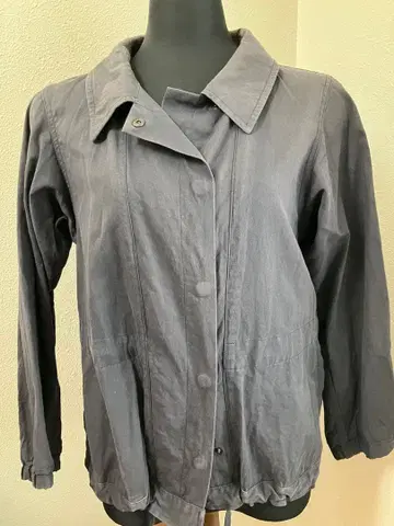 드리스반노튼 버튼 디테일 코튼 재킷 S 네이비 컬러