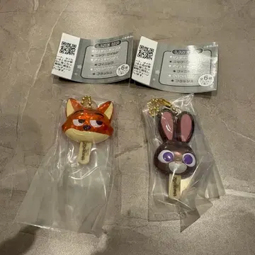 디즈니 주토피아 아이스캔디 참 닉 주디 2종 가챠