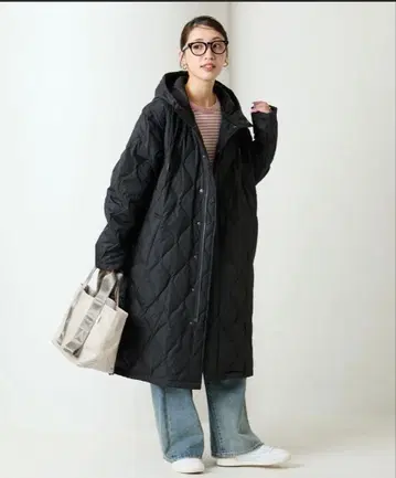 TAION FREAK'S STORE 퀼팅 롱 코트 다운