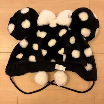 디즈니 팬캡 도트 블랙 미니