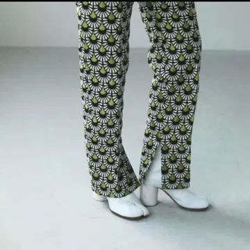 투데이풀 자카드 슬릿 트라우저 팬츠