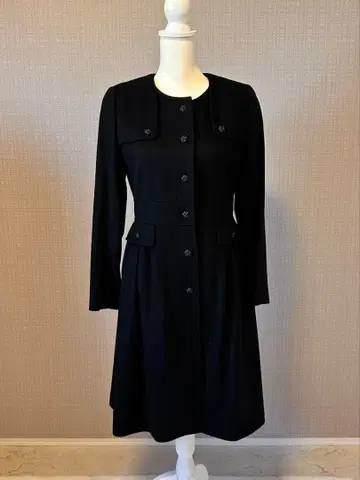 [ 새상품급 ] Rene 블랙 캐시미어 롱 코트 36