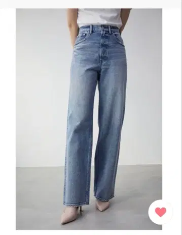 AZUL BY MOUSSY 하이웨스트 데님 와이드 XS