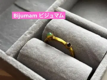 비쥬마무 Bijumam 오팔 자수정 골드링