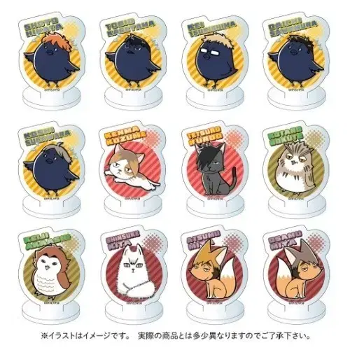 일괄)하이큐 미니/동물 아크릴 스탠드 카라스노