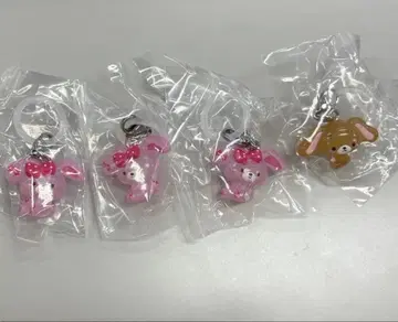 산리오 메지루시 액세서리 본봉리본 쿠로 우사 세트