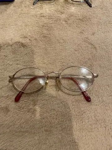 골드 오벌 프레임 안경 남성용 여성용