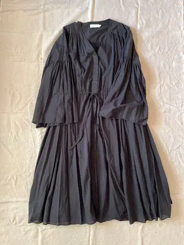 [Graphpaper] 롱 셔츠 원피스/플레어 슬리브