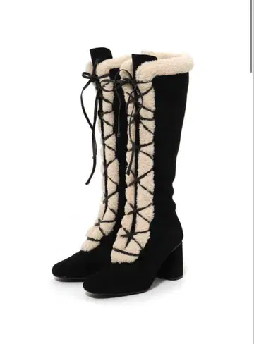 [ 완판템 ] Rosalia lace up boots 블랙 [ 36 ]