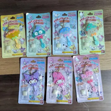 롤리팝 캔디 참 산리오 전 종류 7개 컴프 [ 미사용 새상품 ]